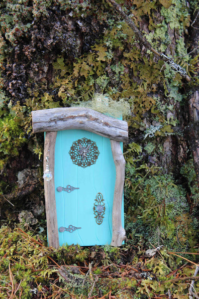 waterdrop aqua blue fairy door