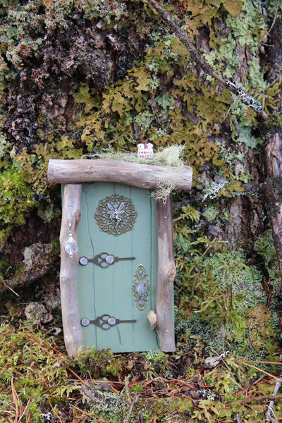 moss green fairy door